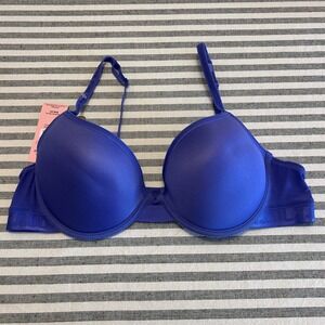 Juicy Couture Intimates Purple Push Up Bra Logo Band 38C NWT 6559-28